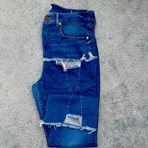 LOFT CROP FLARE JEANS